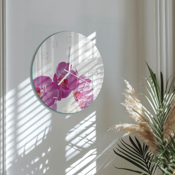 Orologio rotondo Orchidea
