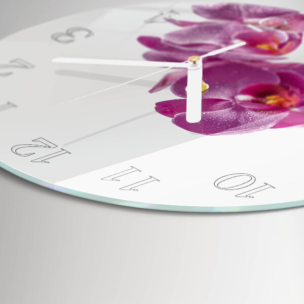 Orologio rotondo Orchidea