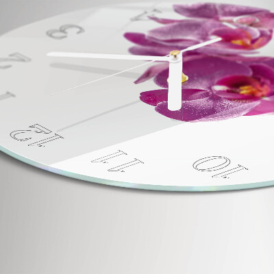 Orologio rotondo Orchidea