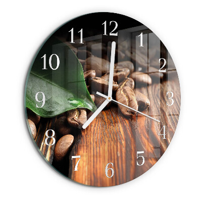 Orologio rotondo chicchi di caffè
