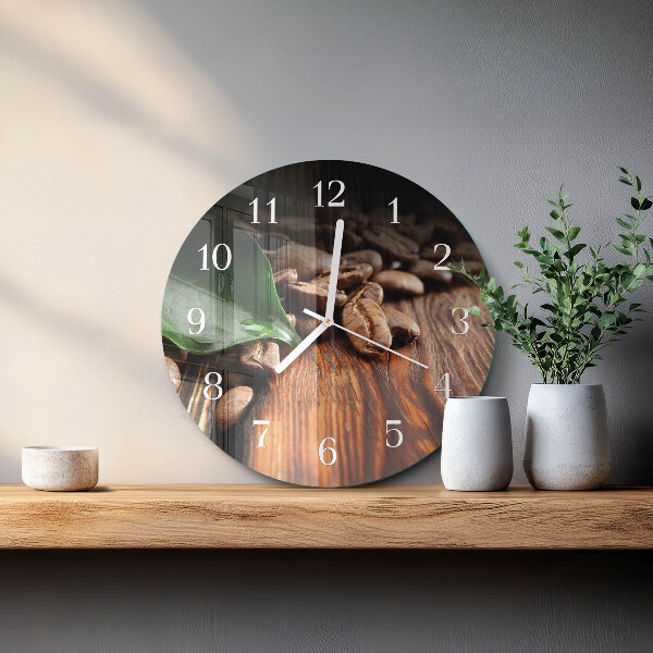 Orologio rotondo chicchi di caffè