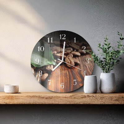 Orologio rotondo chicchi di caffè