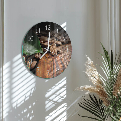 Orologio rotondo chicchi di caffè