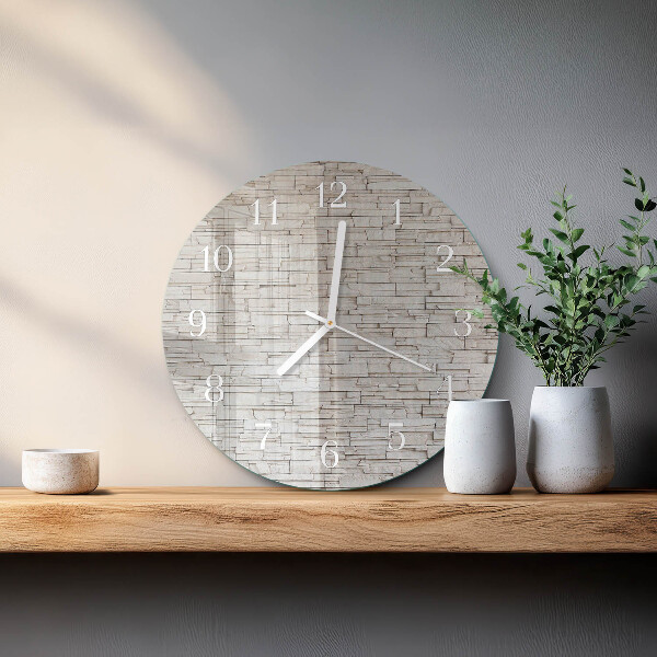 Orologio rotondo Clinker