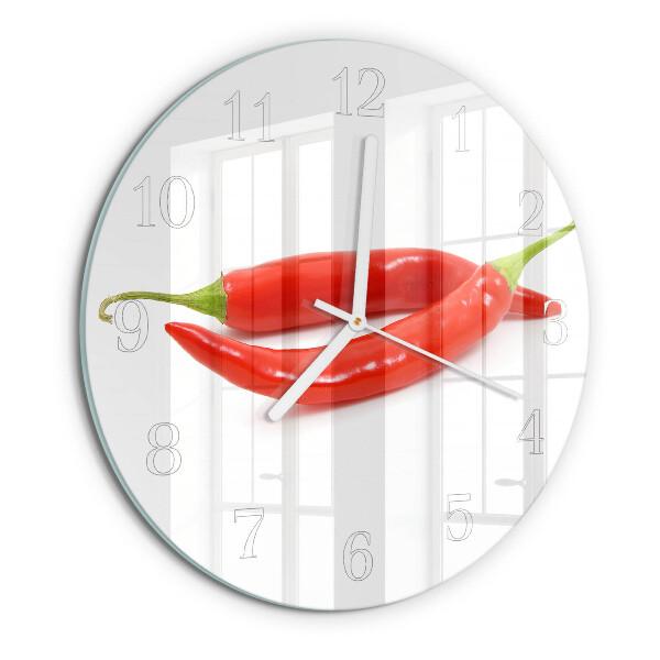 Orologio rotondo peperoncino