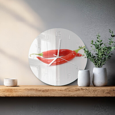 Orologio rotondo peperoncino