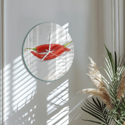 Orologio rotondo peperoncino