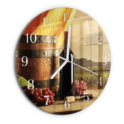 Orologio rotondo Botte di vino