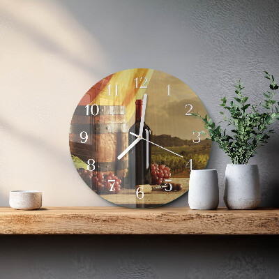 Orologio rotondo Botte di vino