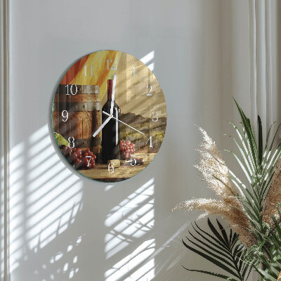 Orologio rotondo Botte di vino