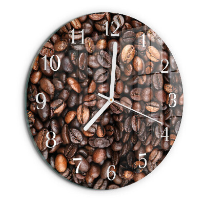 Orologio rotondo chicchi di caffè
