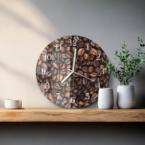 Orologio rotondo chicchi di caffè