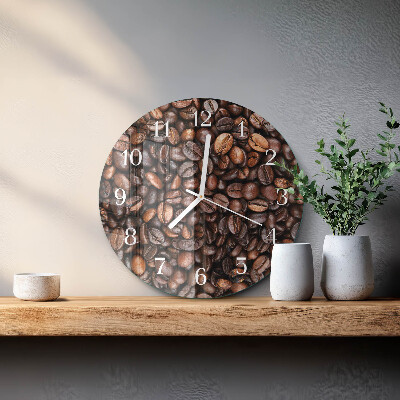 Orologio rotondo chicchi di caffè