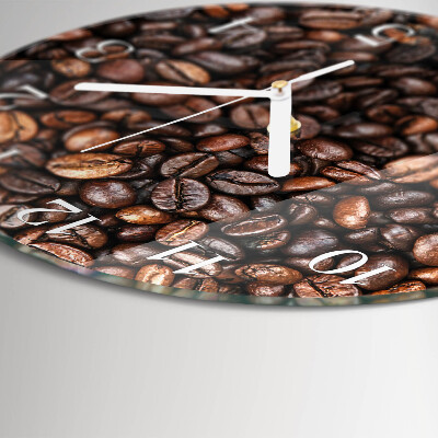 Orologio rotondo chicchi di caffè