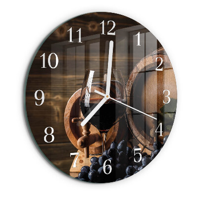 Orologio rotondo Botte di vino