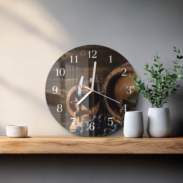 Orologio rotondo Botte di vino