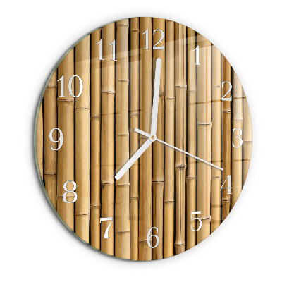 Orologio rotondo Bambù