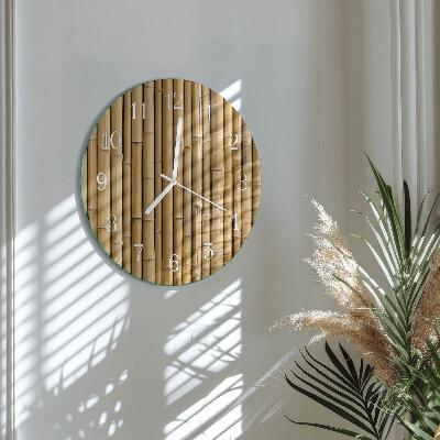 Orologio rotondo Bambù