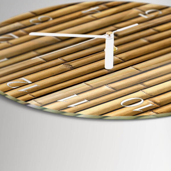 Orologio rotondo Bambù