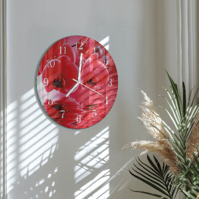 Orologio rotondo Orchidea