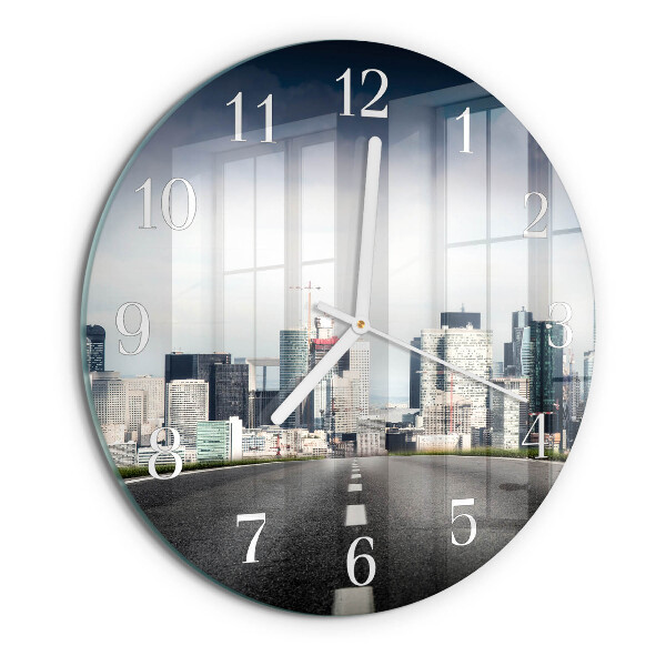 Orologio rotondo Città della strada
