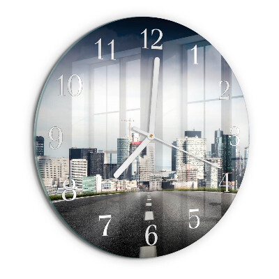 Orologio rotondo Città della strada