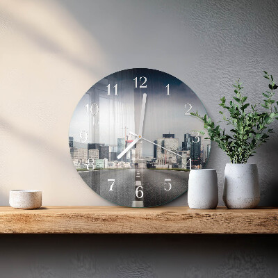 Orologio rotondo Città della strada