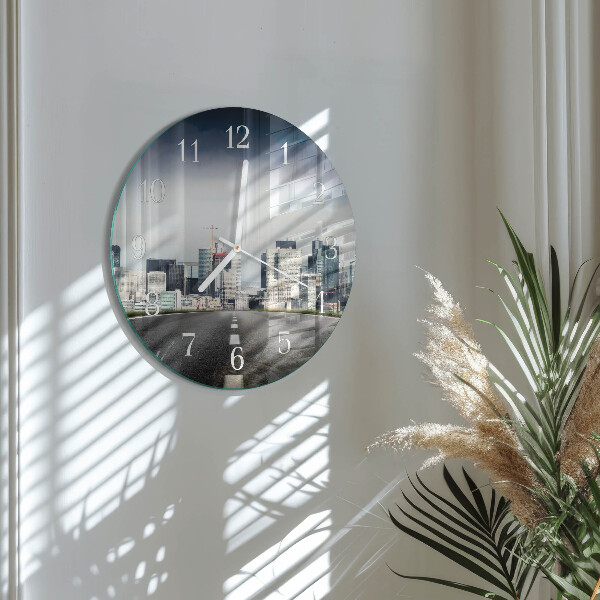 Orologio rotondo Città della strada