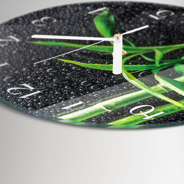 Orologio rotondo Spa al bambù