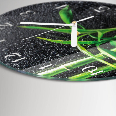 Orologio rotondo Spa al bambù