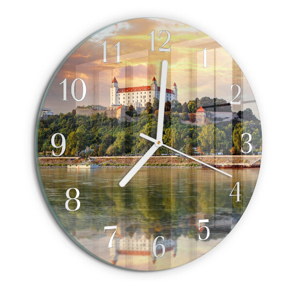 Orologio rotondo Castello sul fiume