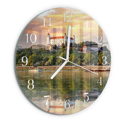 Orologio rotondo Castello sul fiume