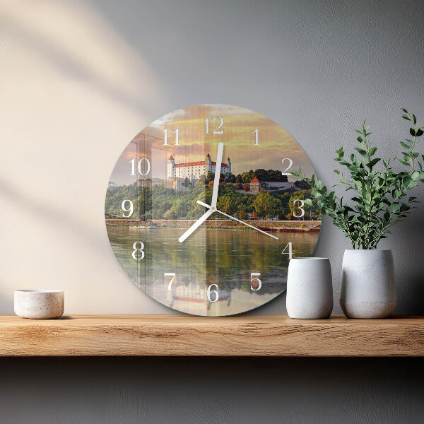Orologio rotondo Castello sul fiume