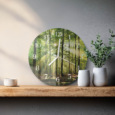 Orologio rotondo Natura della foresta