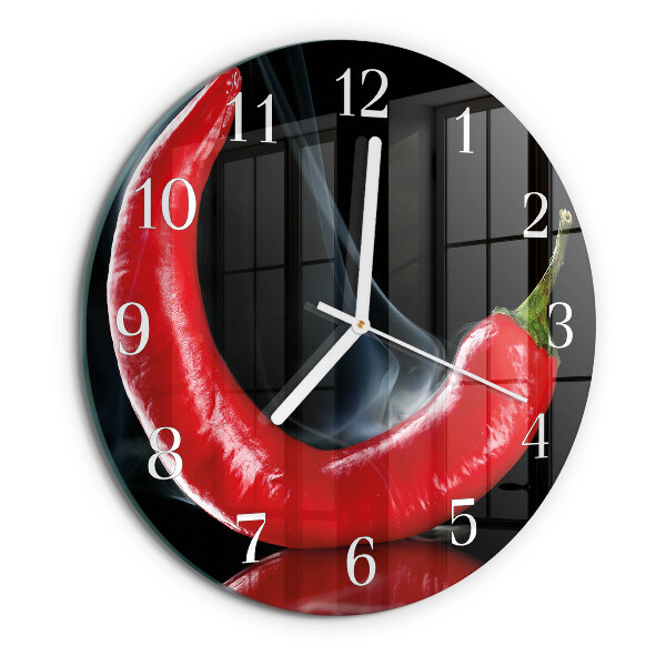 Orologio rotondo peperoncino