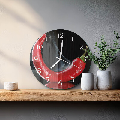 Orologio rotondo peperoncino