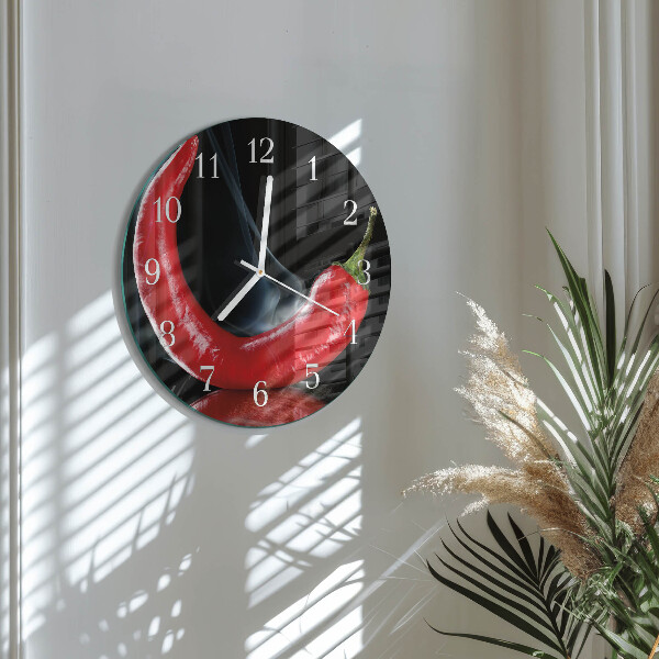 Orologio rotondo peperoncino