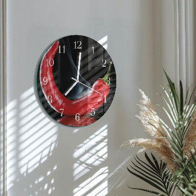 Orologio rotondo peperoncino