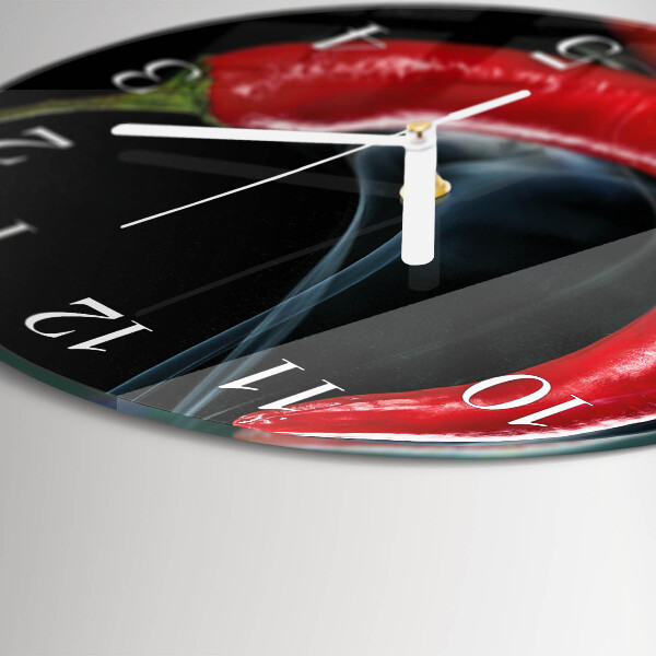 Orologio rotondo peperoncino