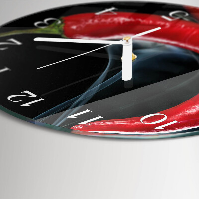 Orologio rotondo peperoncino