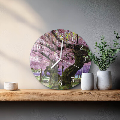 Orologio rotondo Alberi