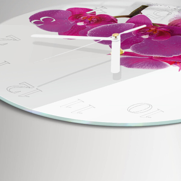 Orologio rotondo Orchidea