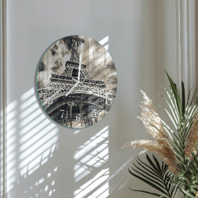 Orologio rotondo Torre Eiffel