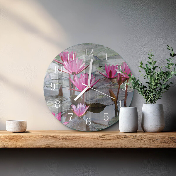 Orologio rotondo Ninfee