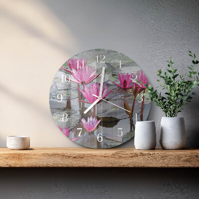 Orologio rotondo Ninfee