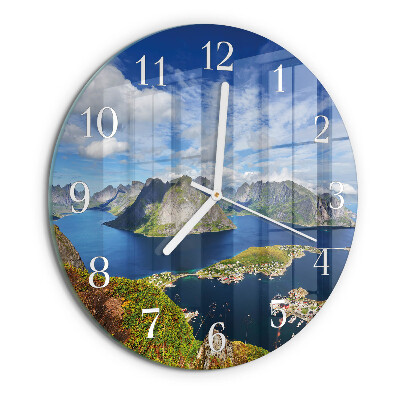 Orologio rotondo Montagne