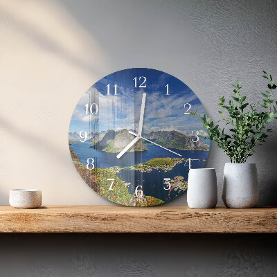 Orologio rotondo Montagne