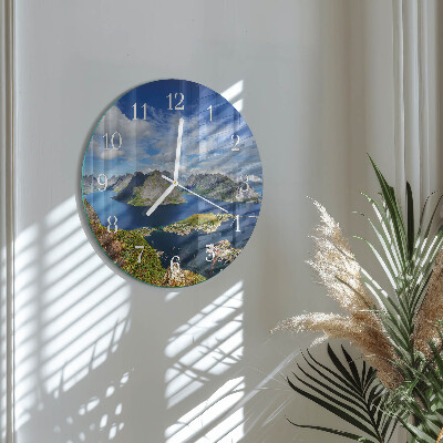 Orologio rotondo Montagne