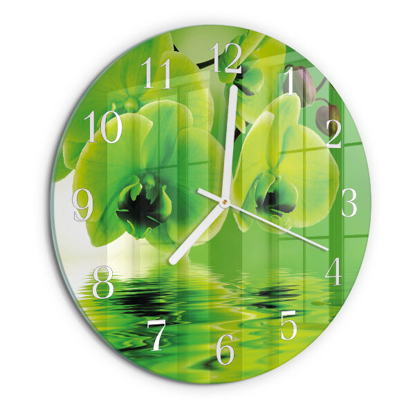 Orologio rotondo Orchidea