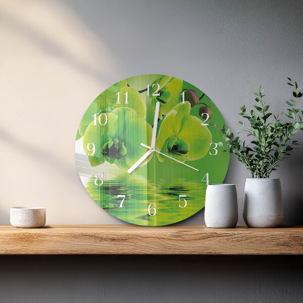 Orologio rotondo Orchidea